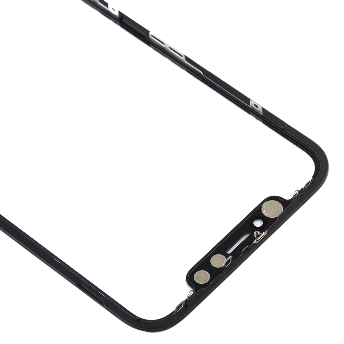 iPhone 11 Black Front Screen Outer Glass Lens with Frame - Image 4