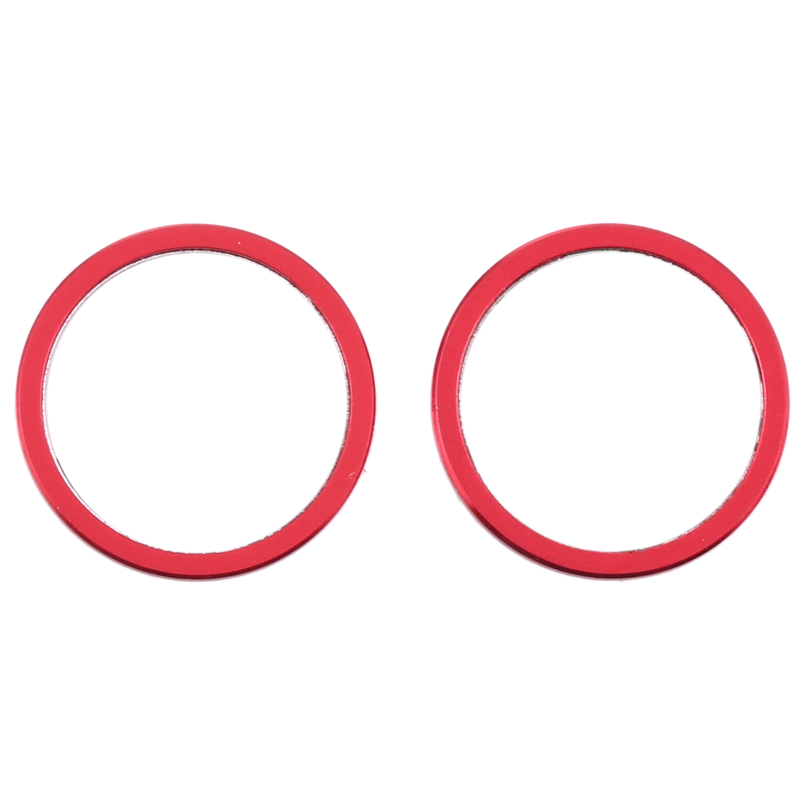 iPhone 12 Red Camera Lens Protector Ring - 2 Pack Metal - Image 2