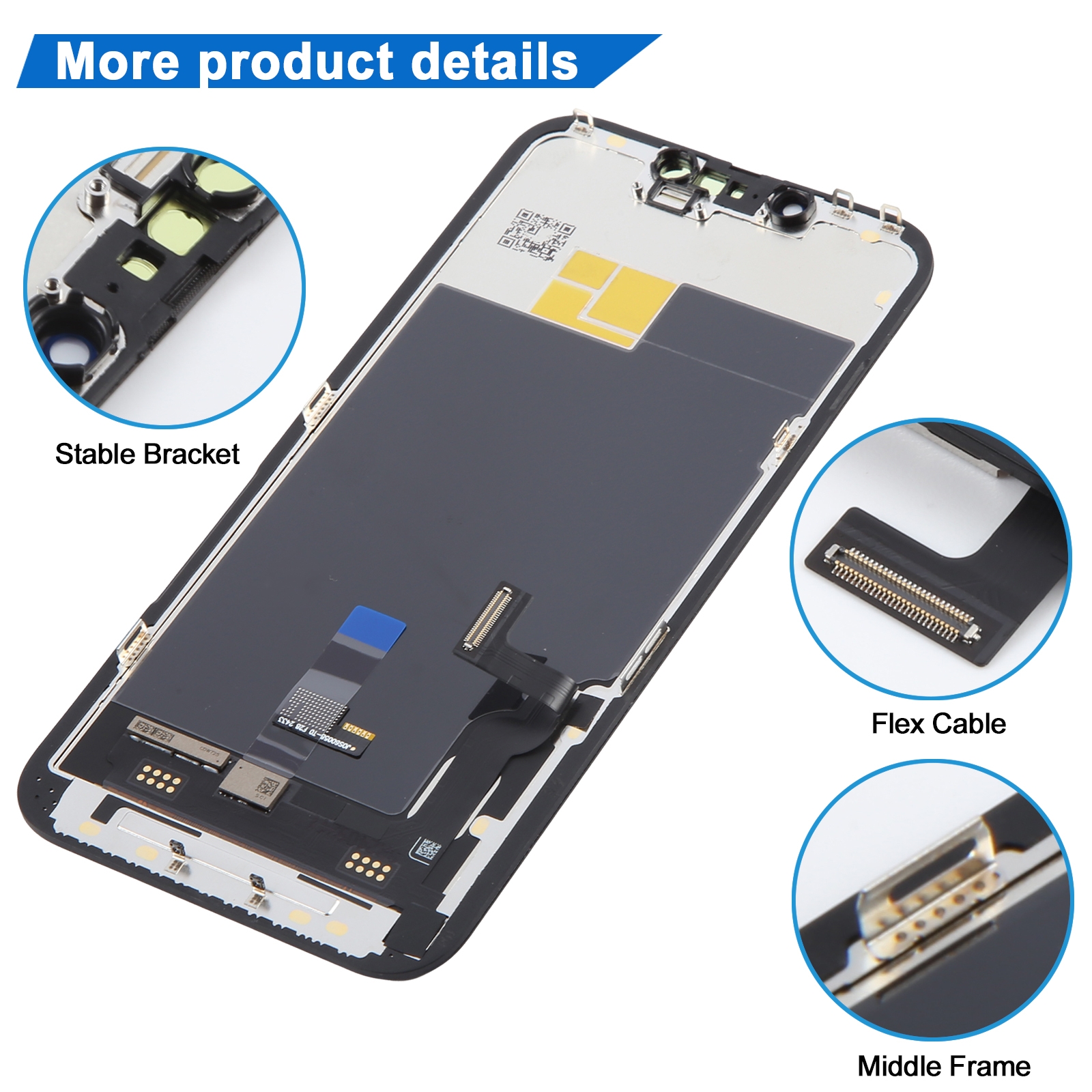 iPhone 13 Soft OLED Screen Replacement Assembly 120Hz - Image 3