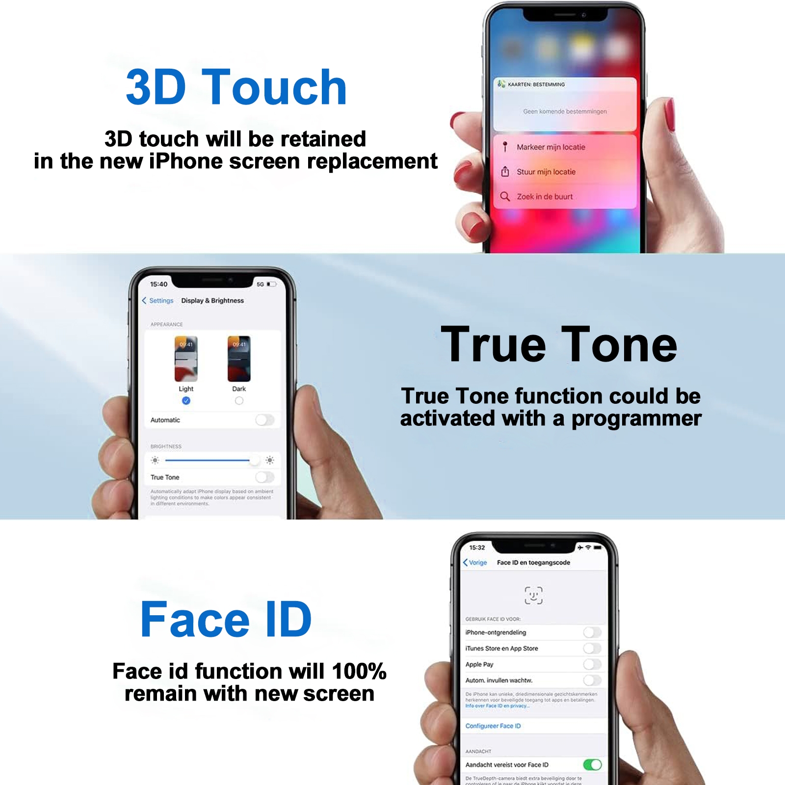 iPhone 13 Soft OLED Screen Replacement Assembly 120Hz - Image 7