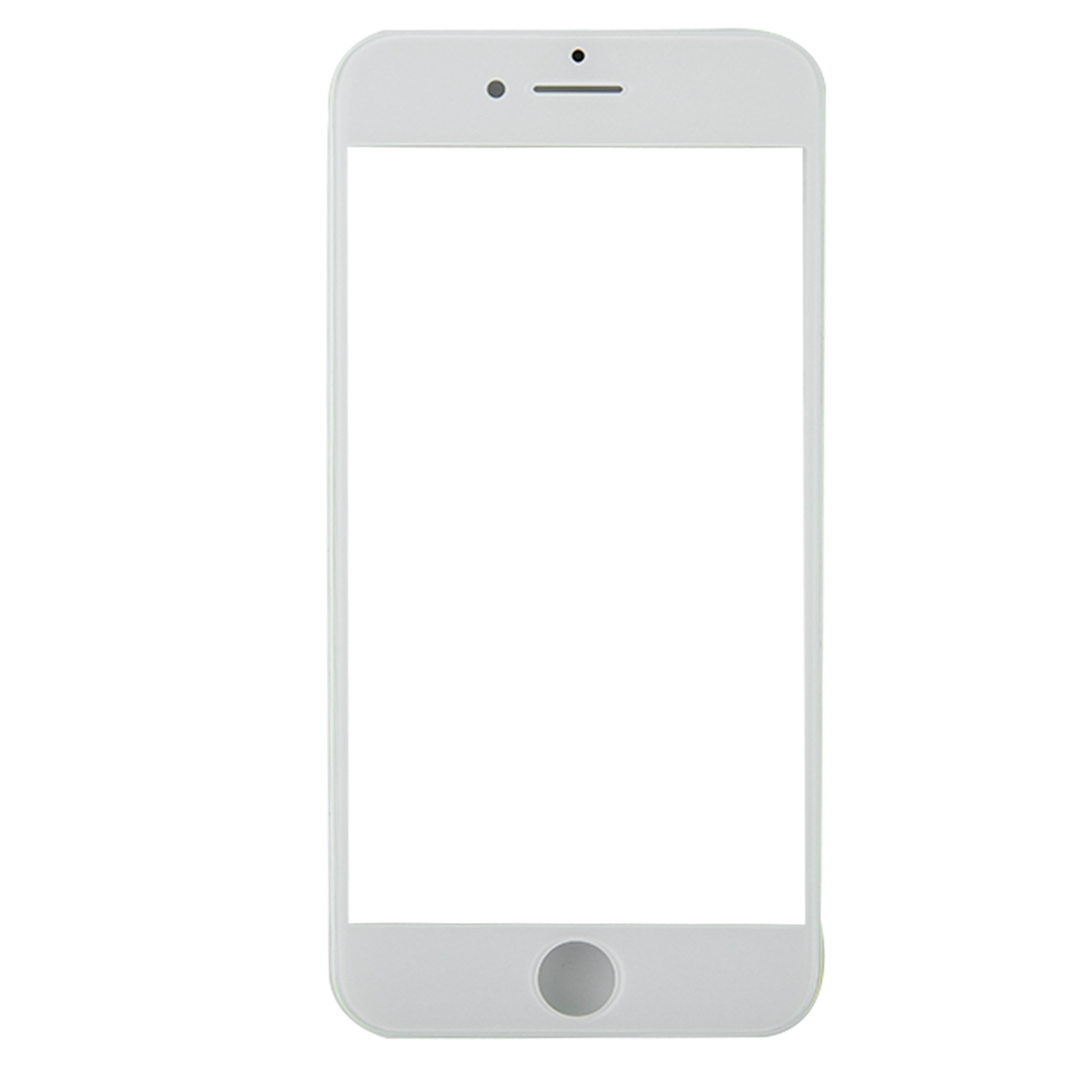 iPhone 8 White Front Screen Glass Lens with Bezel Frame - Image 2