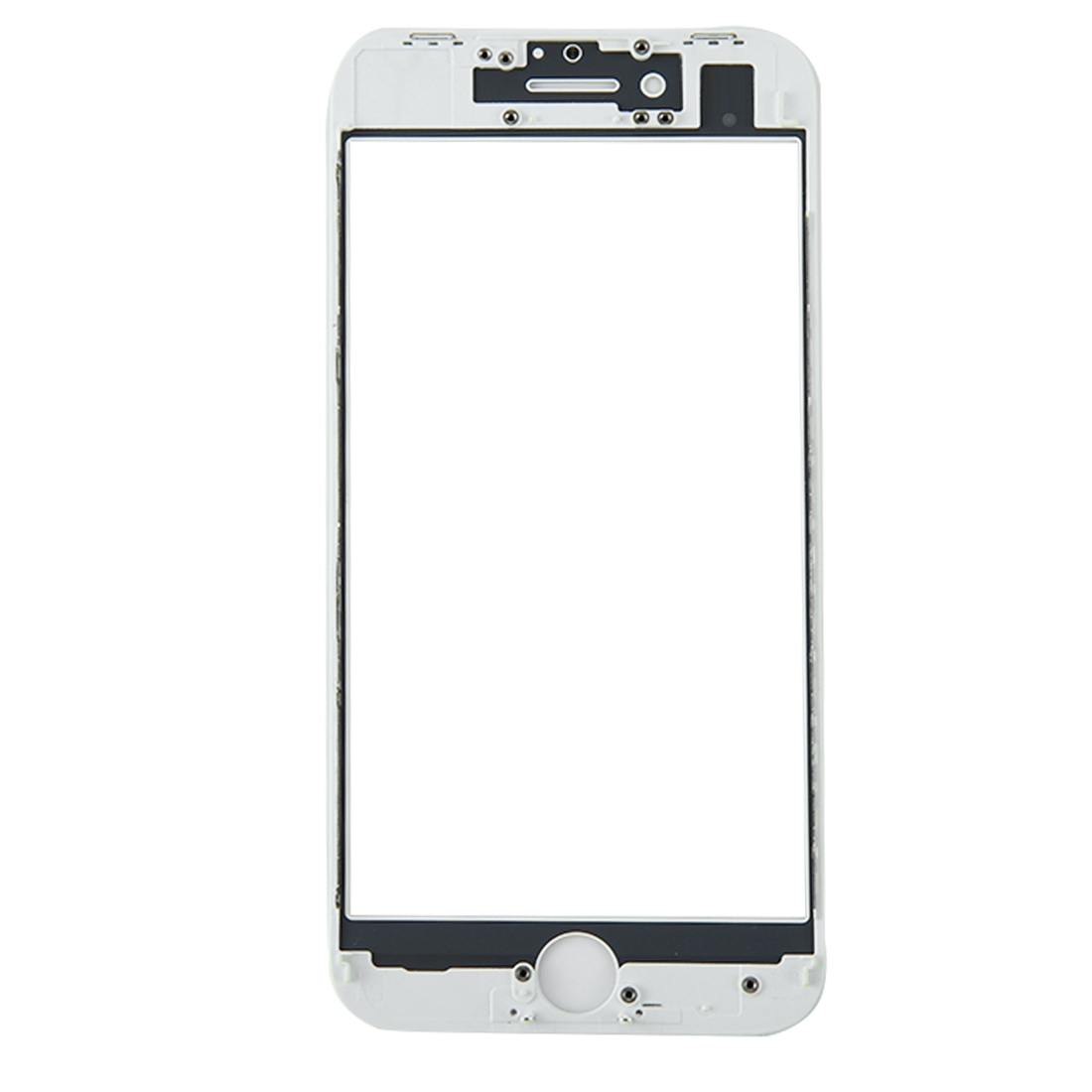 iPhone 8 White Front Screen Glass Lens with Bezel Frame - Image 3