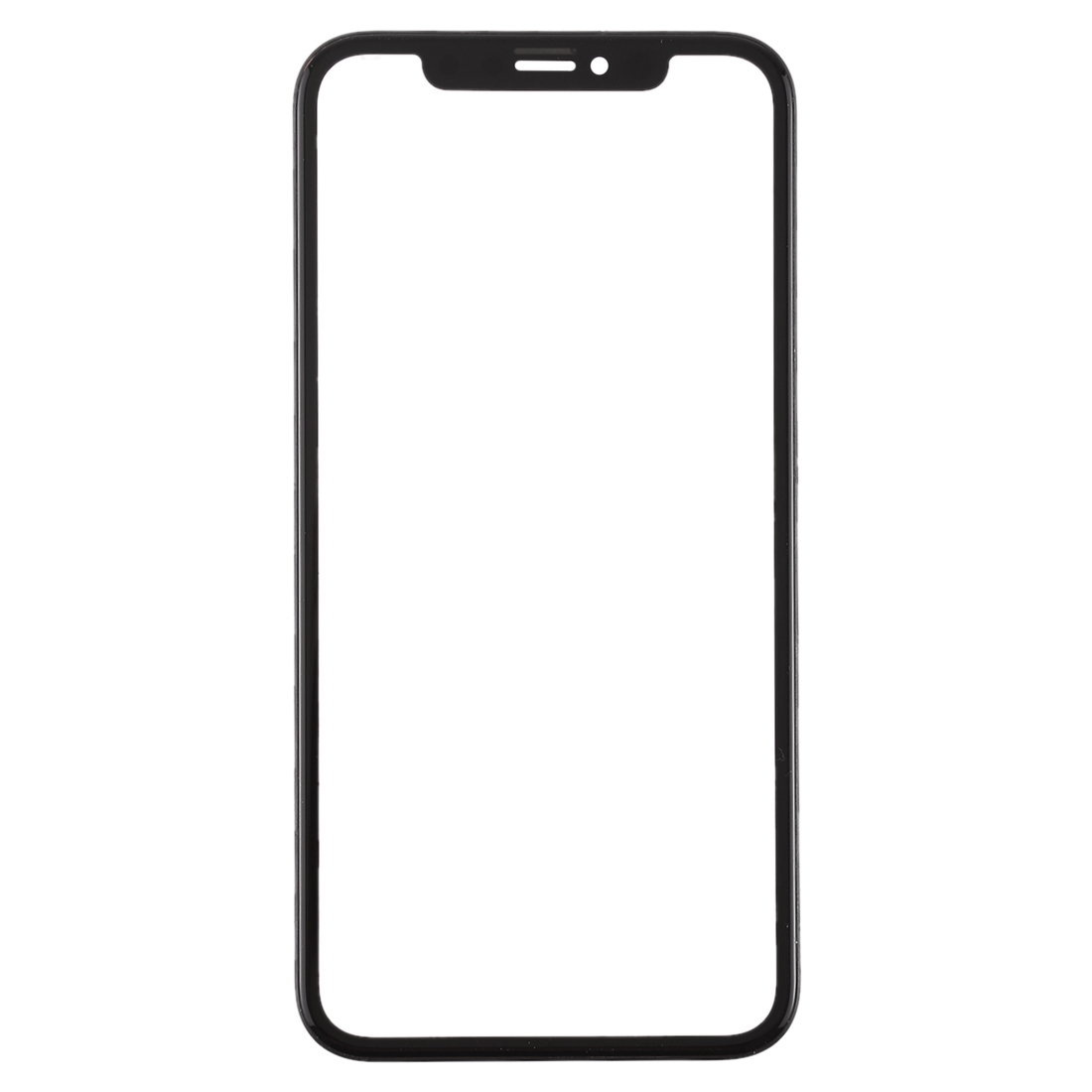 iPhone XR Black Front Screen Glass Lens with Frame + OCA - Image 2