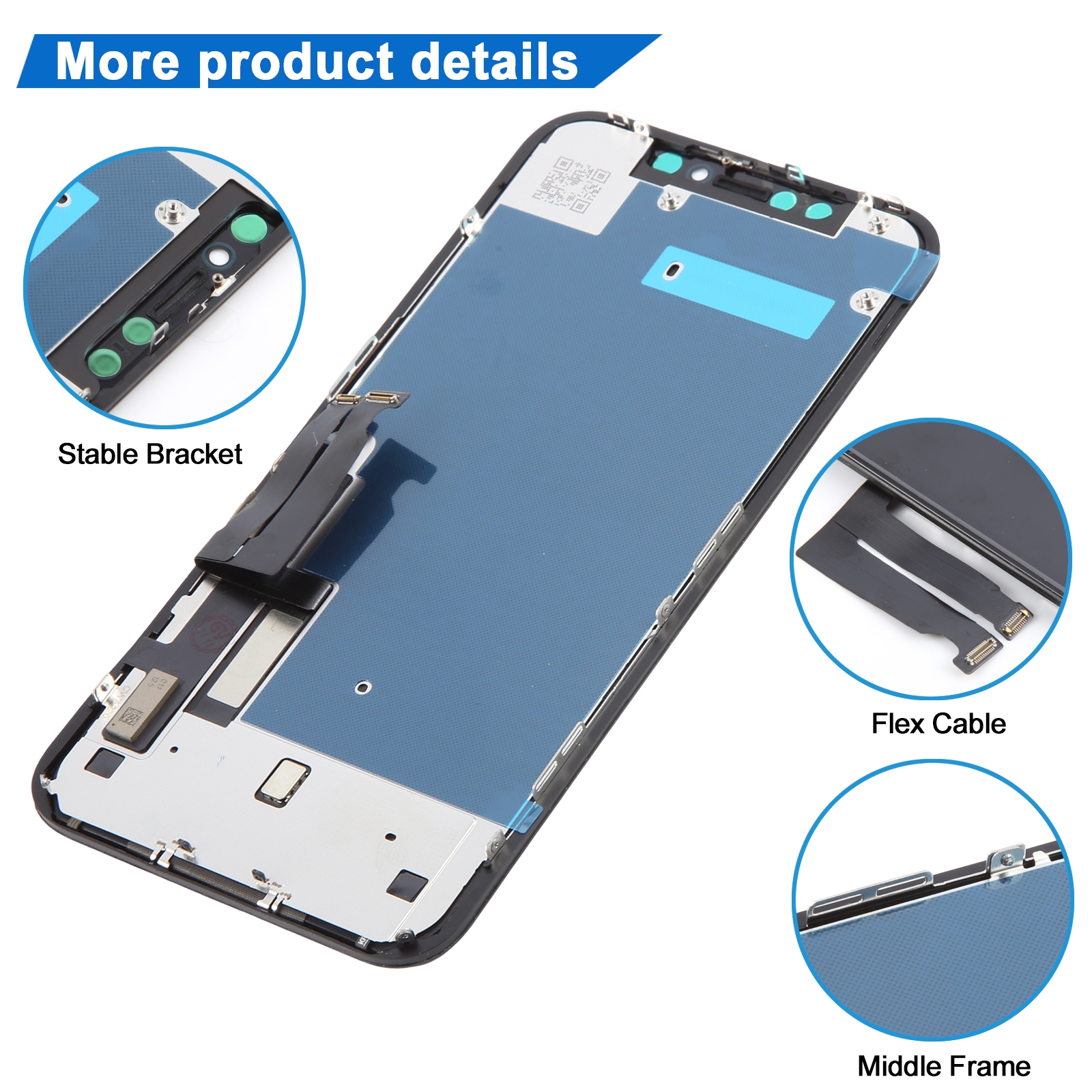 iPhone XR HD LCD Screen Replacement Display Assembly - Image 3