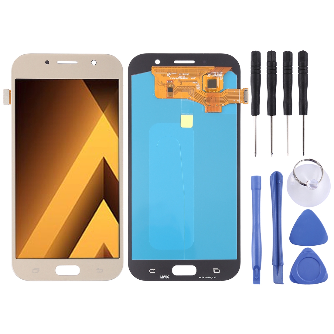 Samsung Galaxy A7 2017 Gold OLED LCD Screen Digitizer