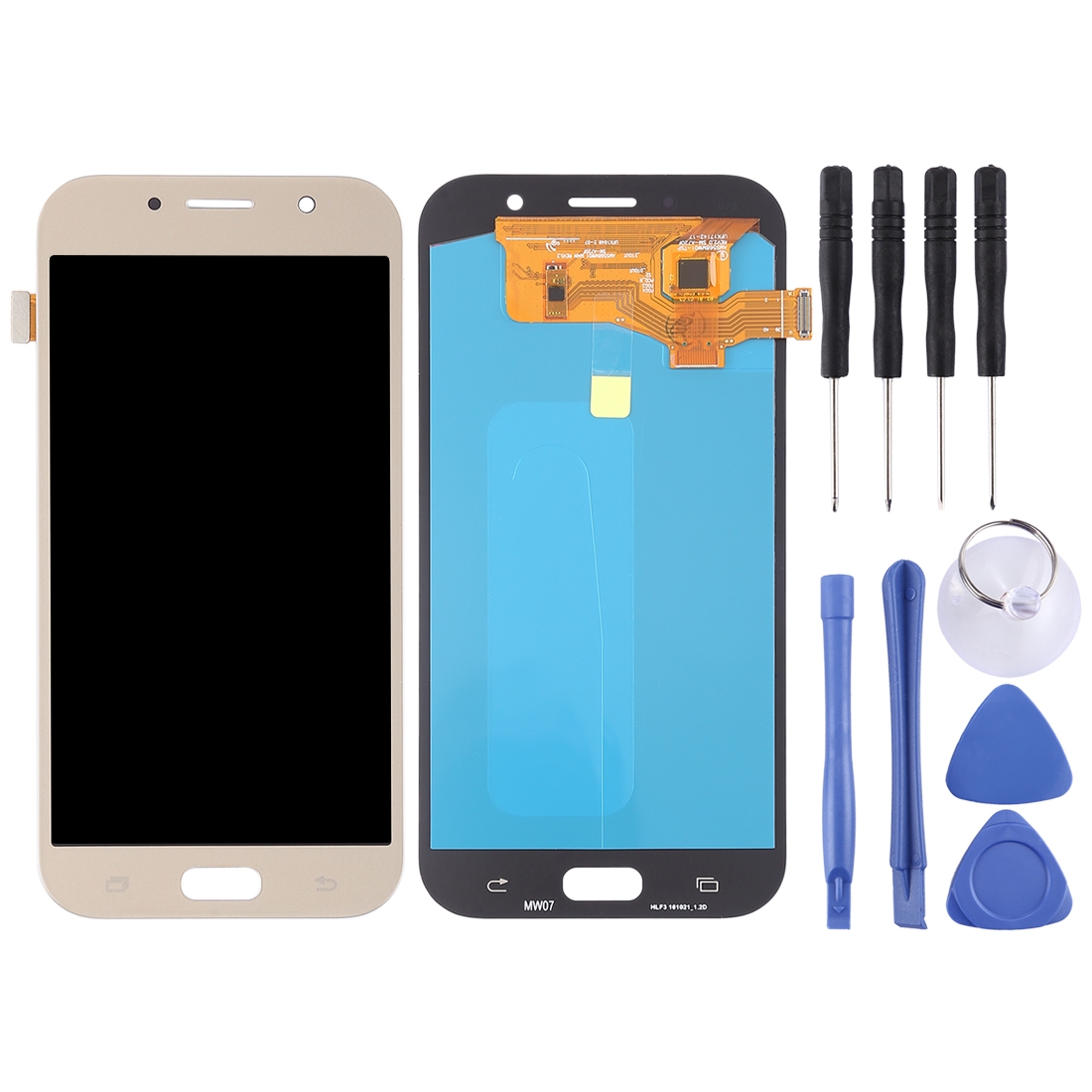 Samsung Galaxy A7 2017 Gold OLED LCD Screen Digitizer - Image 2
