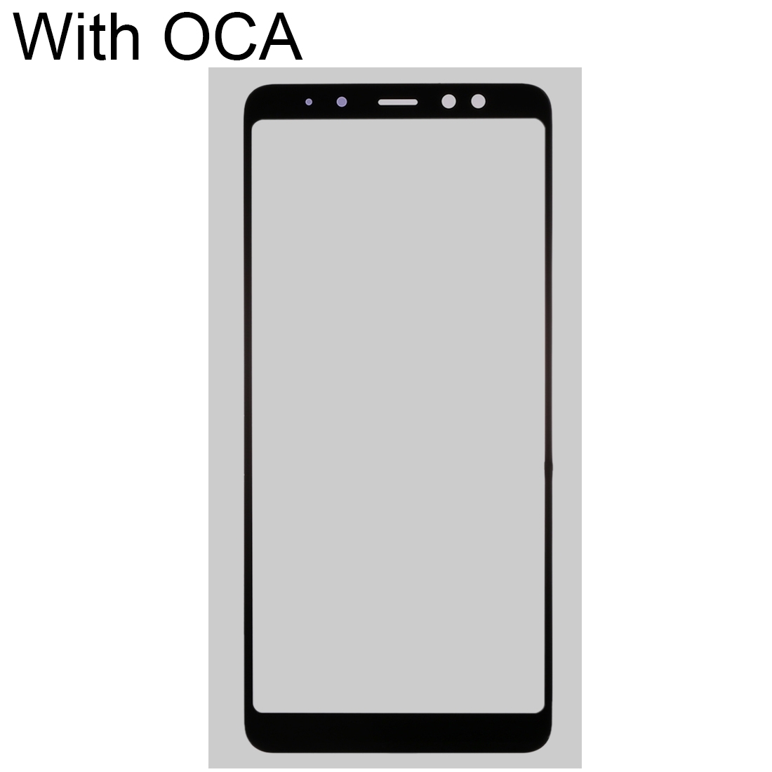 Samsung Galaxy A8+ front screen glass lens
