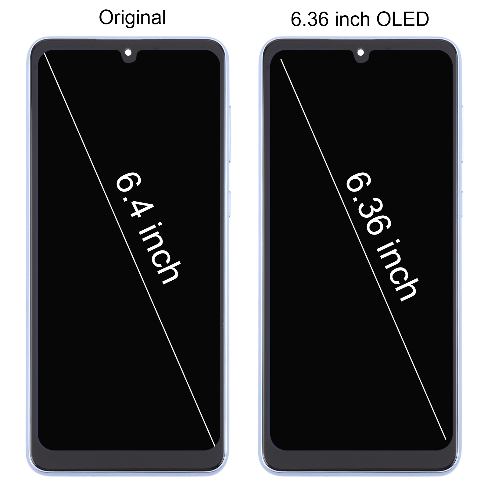 Samsung Galaxy A33 5G White OLED LCD Screen Digitizer Assembly replacement part