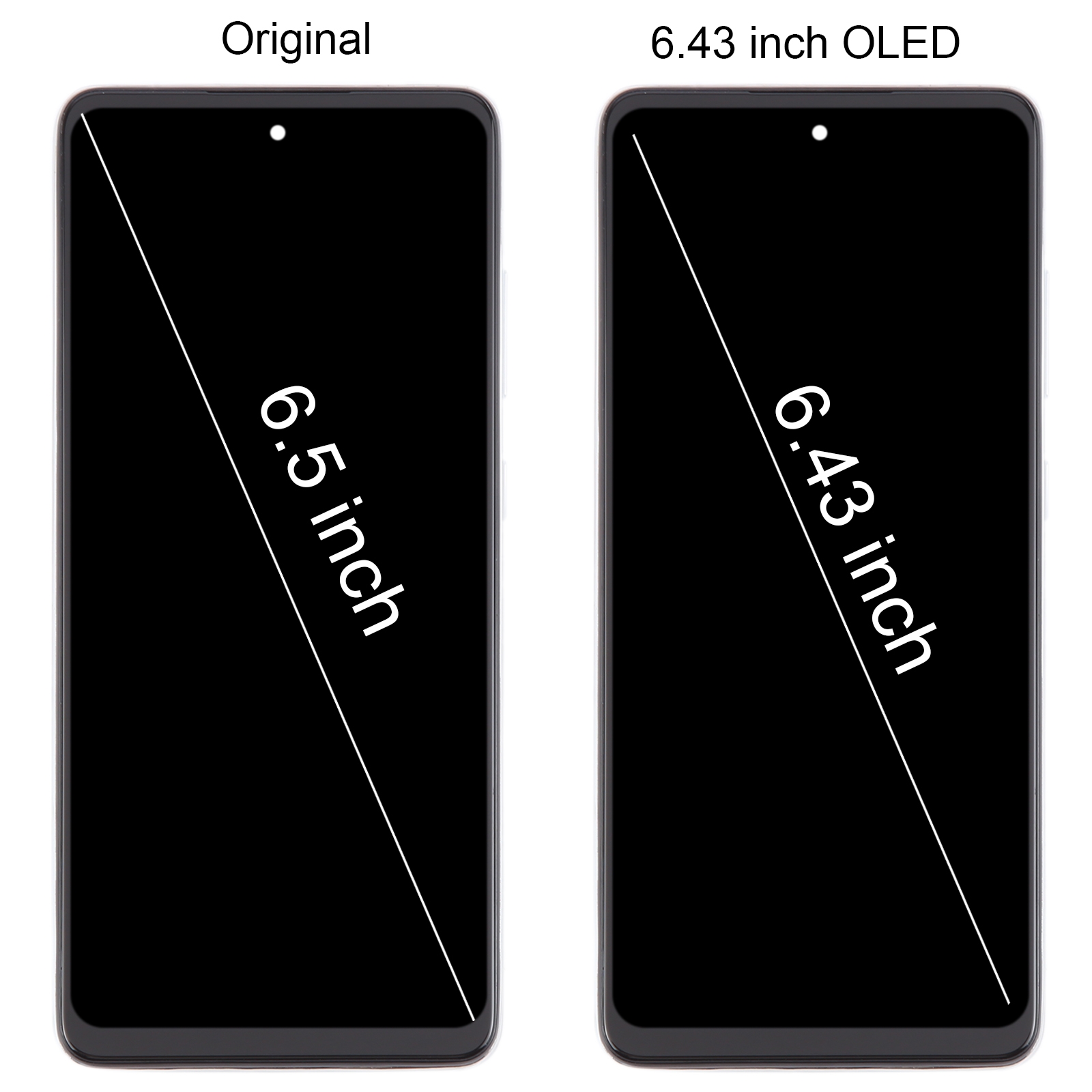 Samsung Galaxy A52 4G White OLED LCD Screen Digitizer Assembly replacement part