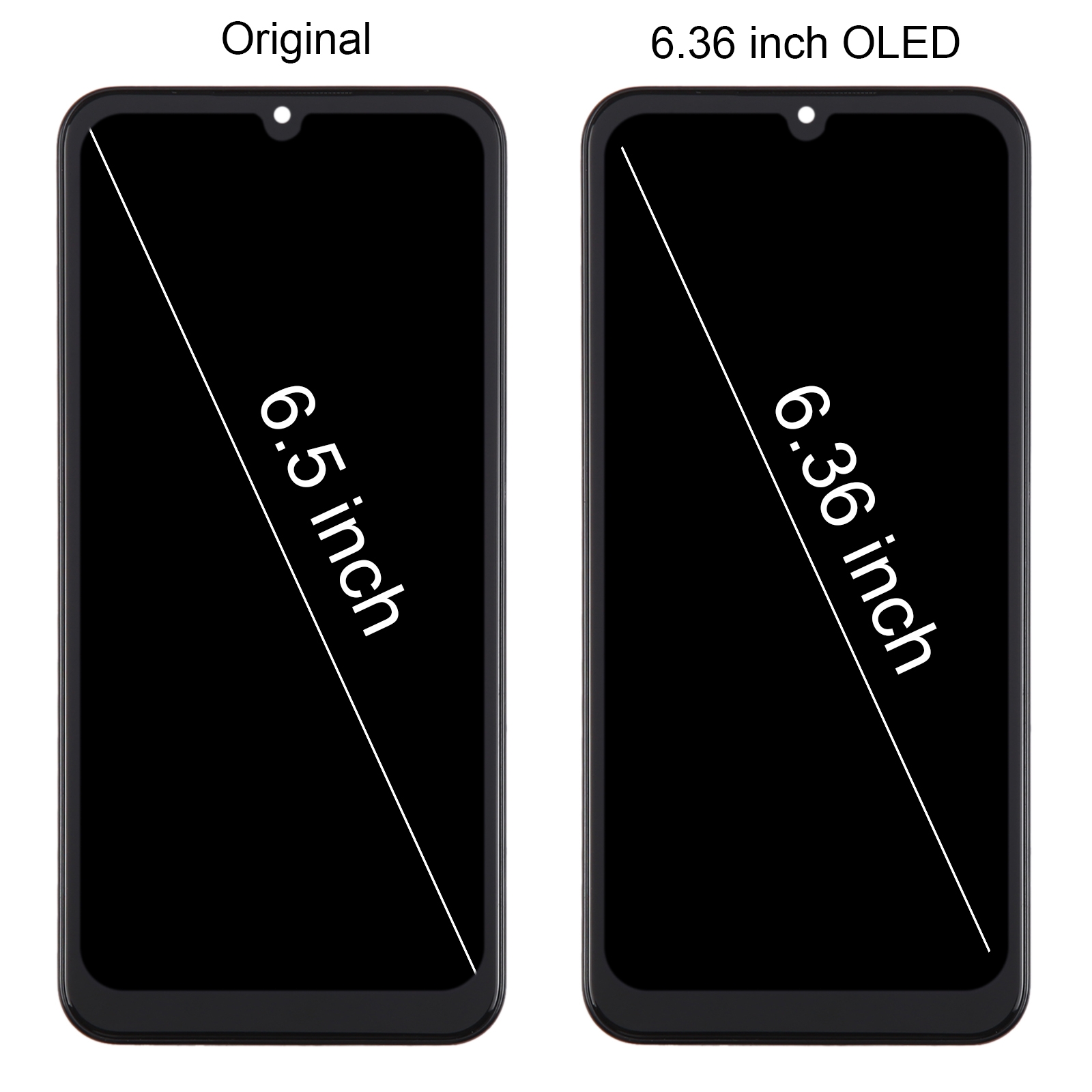 Samsung Galaxy A24 SM-A245F OLED LCD Screen Digitizer Assembly with Frame replacement part