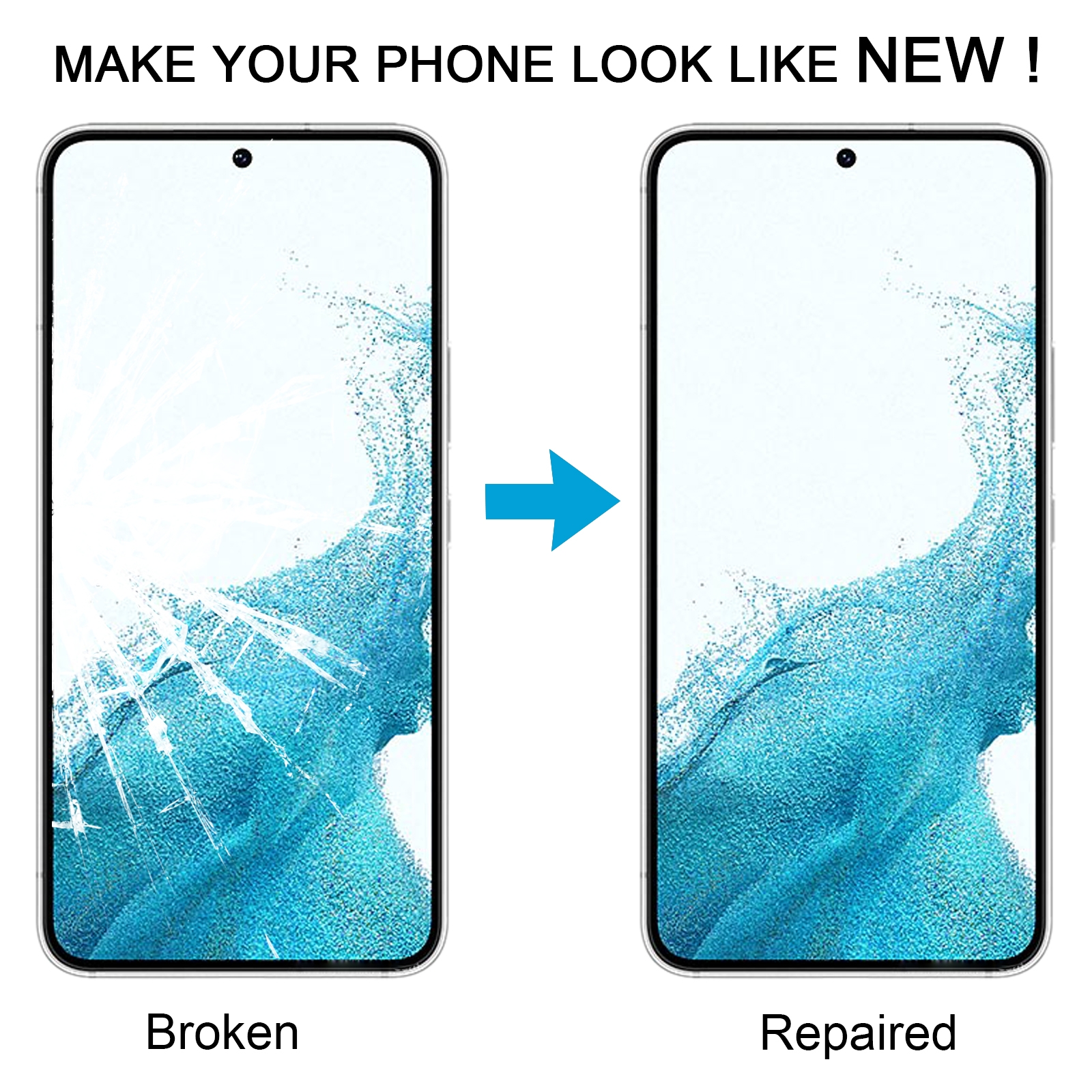 Samsung Galaxy S22 SM-S901B Front Screen Glass Replacement - Image 5