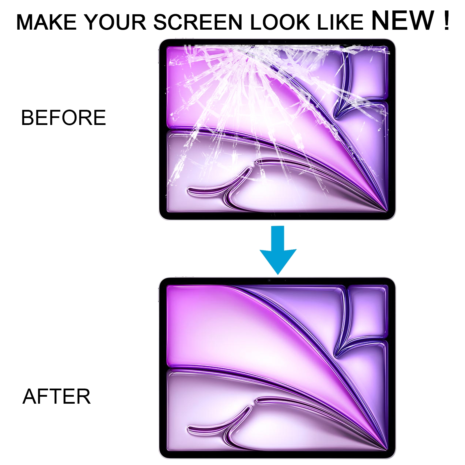 iPad Air 13 2024 Front Screen Glass Replacement - Image 5