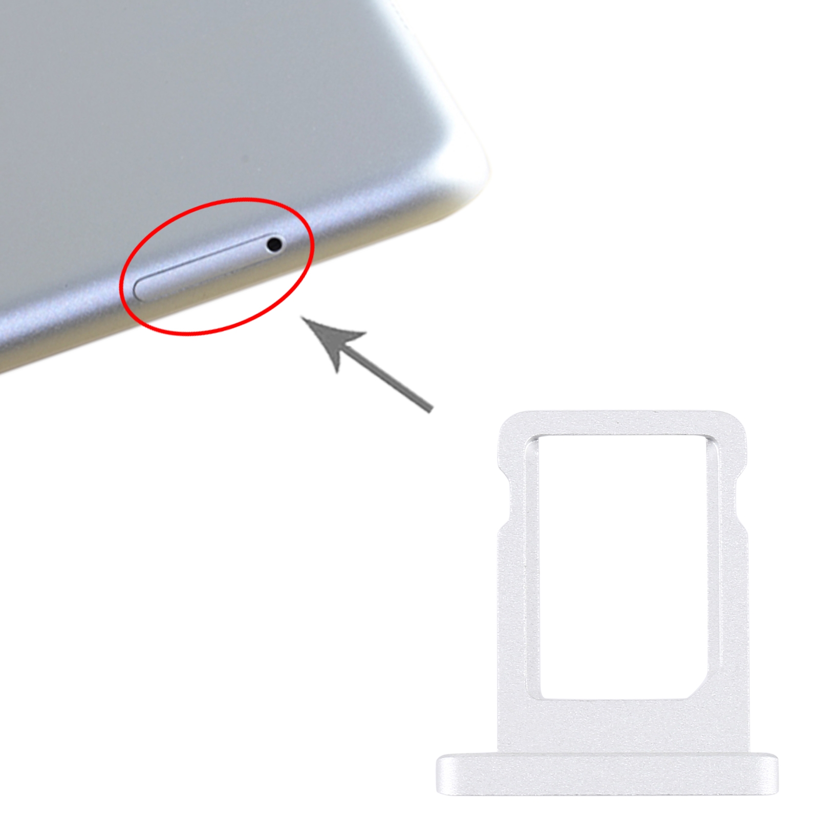 iPad Air 3 SIM Card Tray Silver Replacement - Image 3