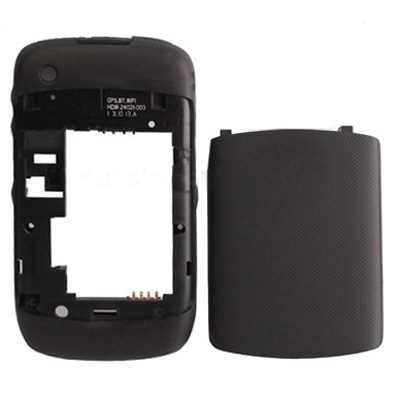 Black Housing Cover for BlackBerry 9300 - Quality Replacement - Image 2