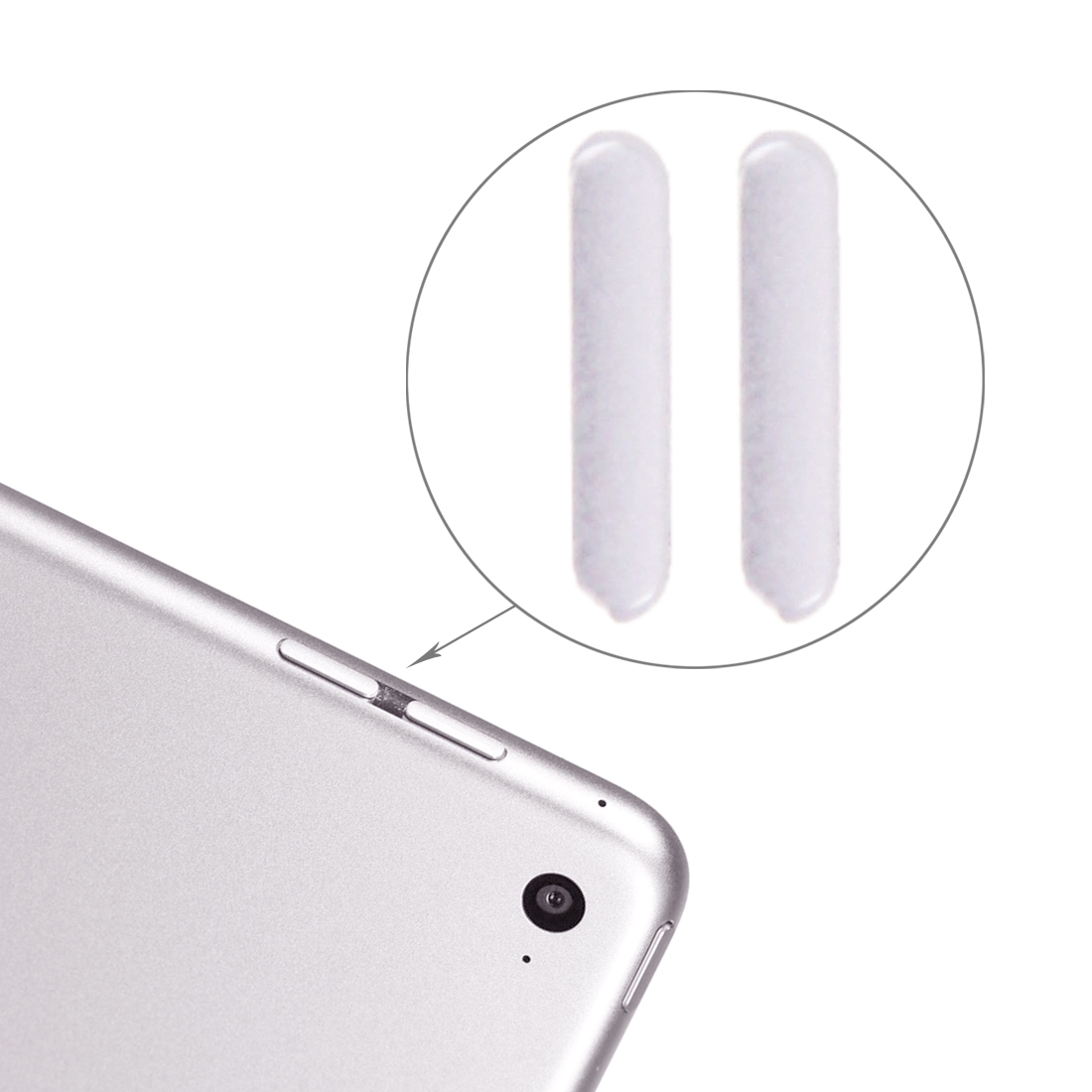 iPad mini 4 Volume Button Silver Replacement - Image 3