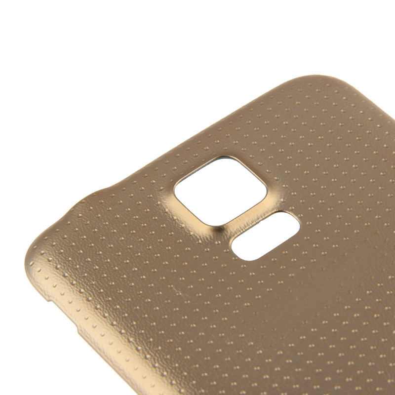Samsung Galaxy S5 G900 Gold Battery Door Cover Replacement - Image 3
