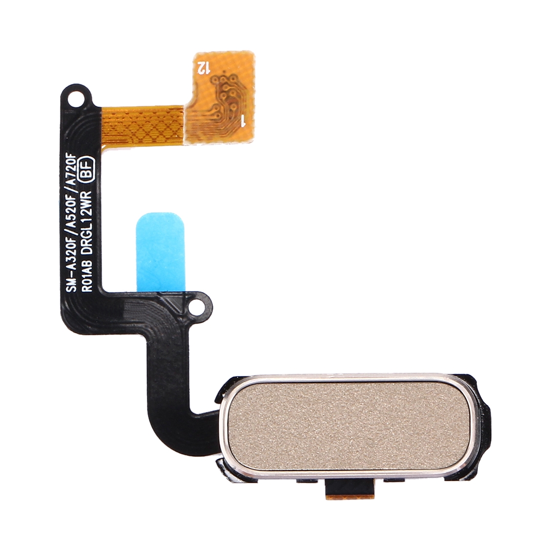 Samsung Galaxy A7 home button flex cable gold