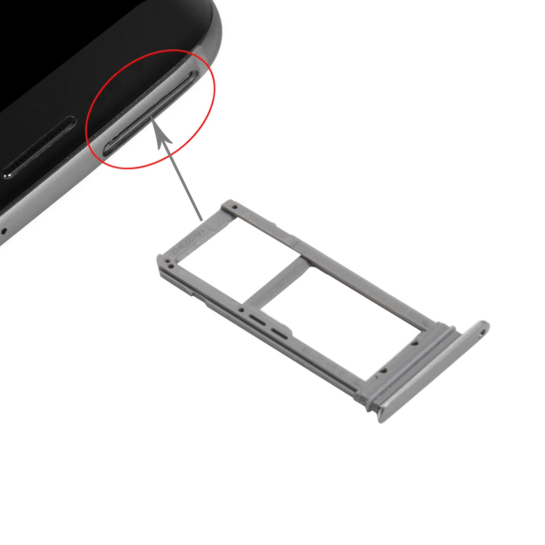 Samsung Galaxy S7 Edge G935 Grey SIM Card Tray Replacement - Image 3