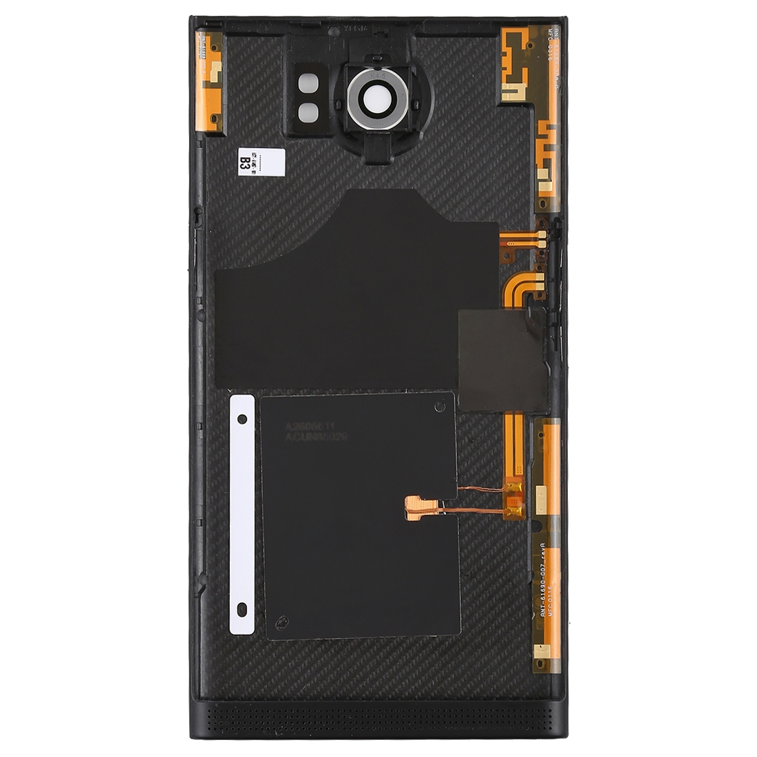 Blackberry Priv Black Back Cover with Camera Lens Replacement - Image 2