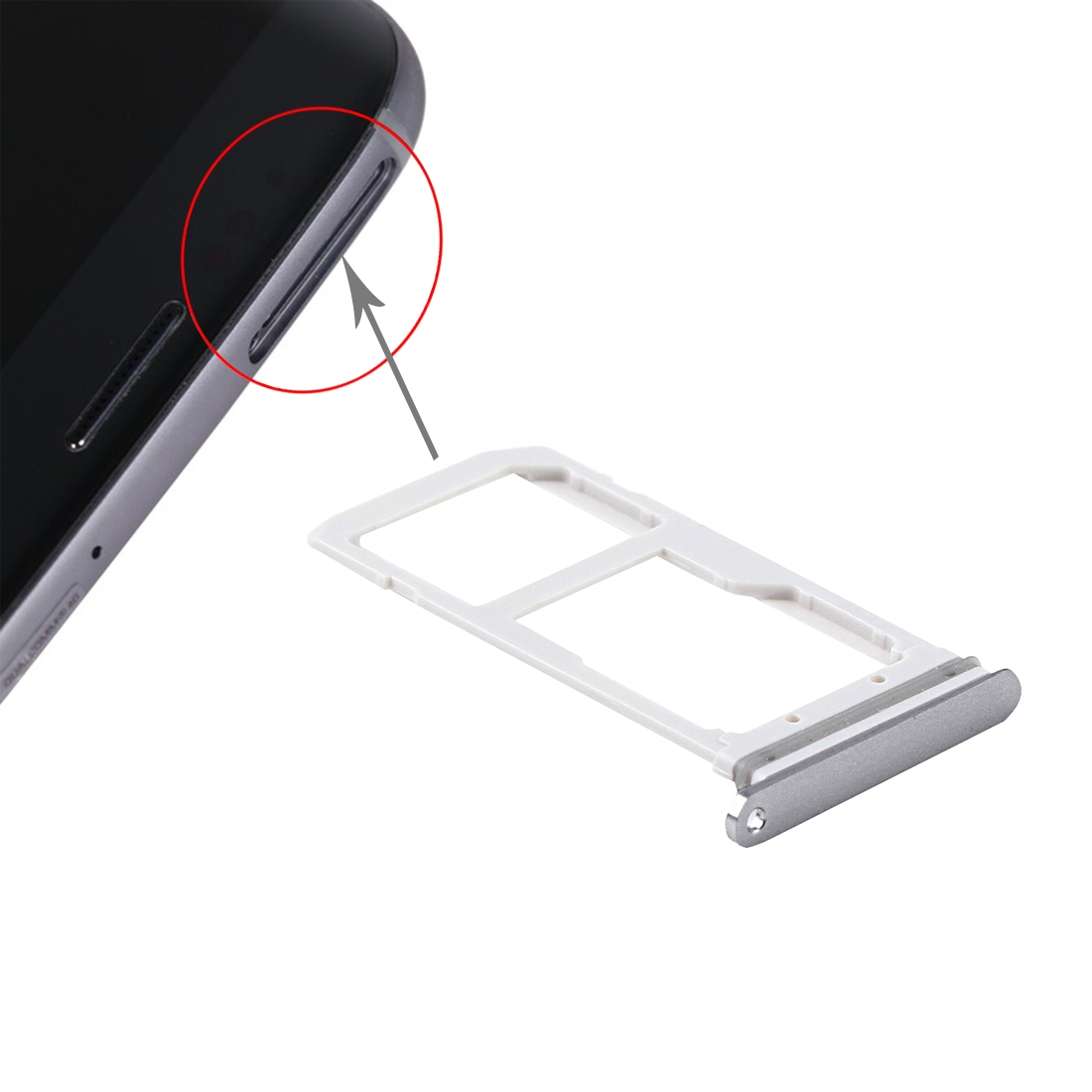 Galaxy S7 Black SIM Card Tray Replacement - Image 3