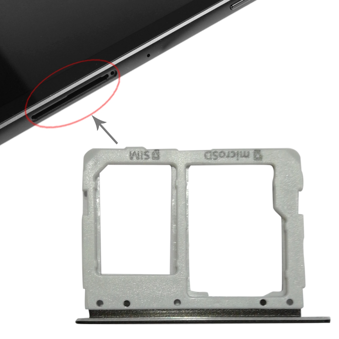 Samsung Galaxy Tab S3 T825 Black SIM Card Tray Replacement - Image 4