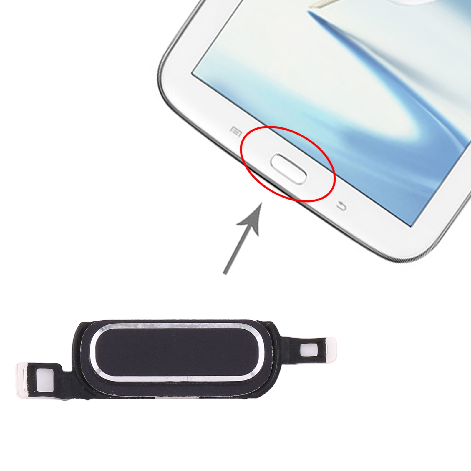 Samsung Galaxy Note 8.0 N5100 Black Home Button Replacement - Image 3