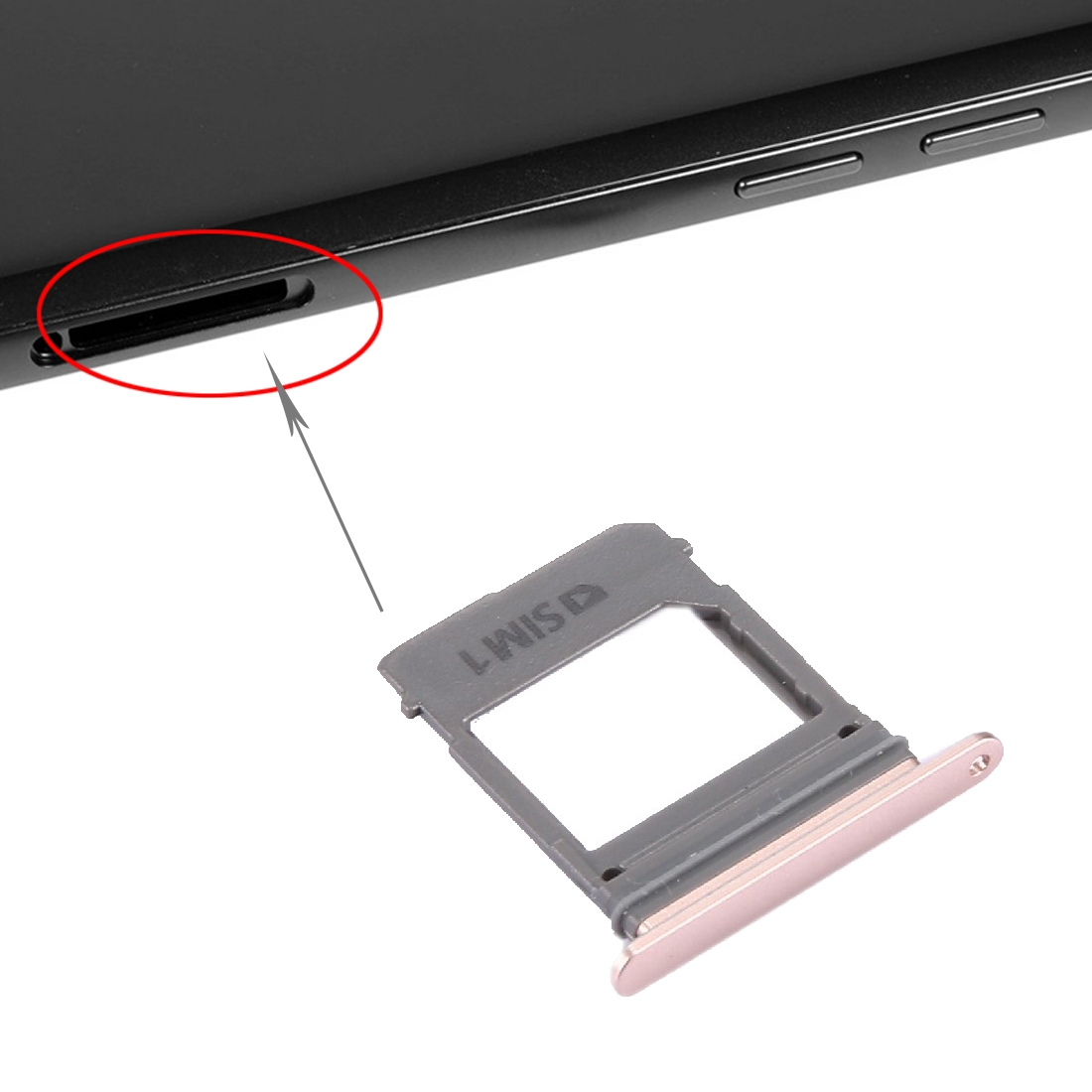 Samsung Galaxy A5 A520 Pink SIM Card Tray Replacement - Image 3