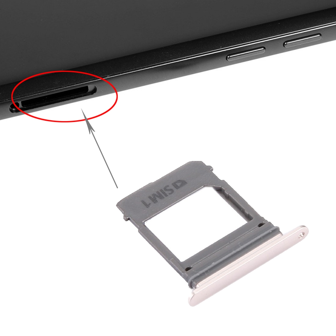 Samsung Galaxy A5 A7 2017 Gold SIM Card Tray Replacement - Image 3