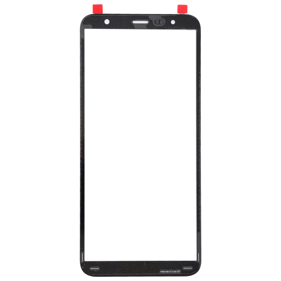 Samsung Galaxy J4+ J6+ Black Front Screen Glass Replacement - Image 2