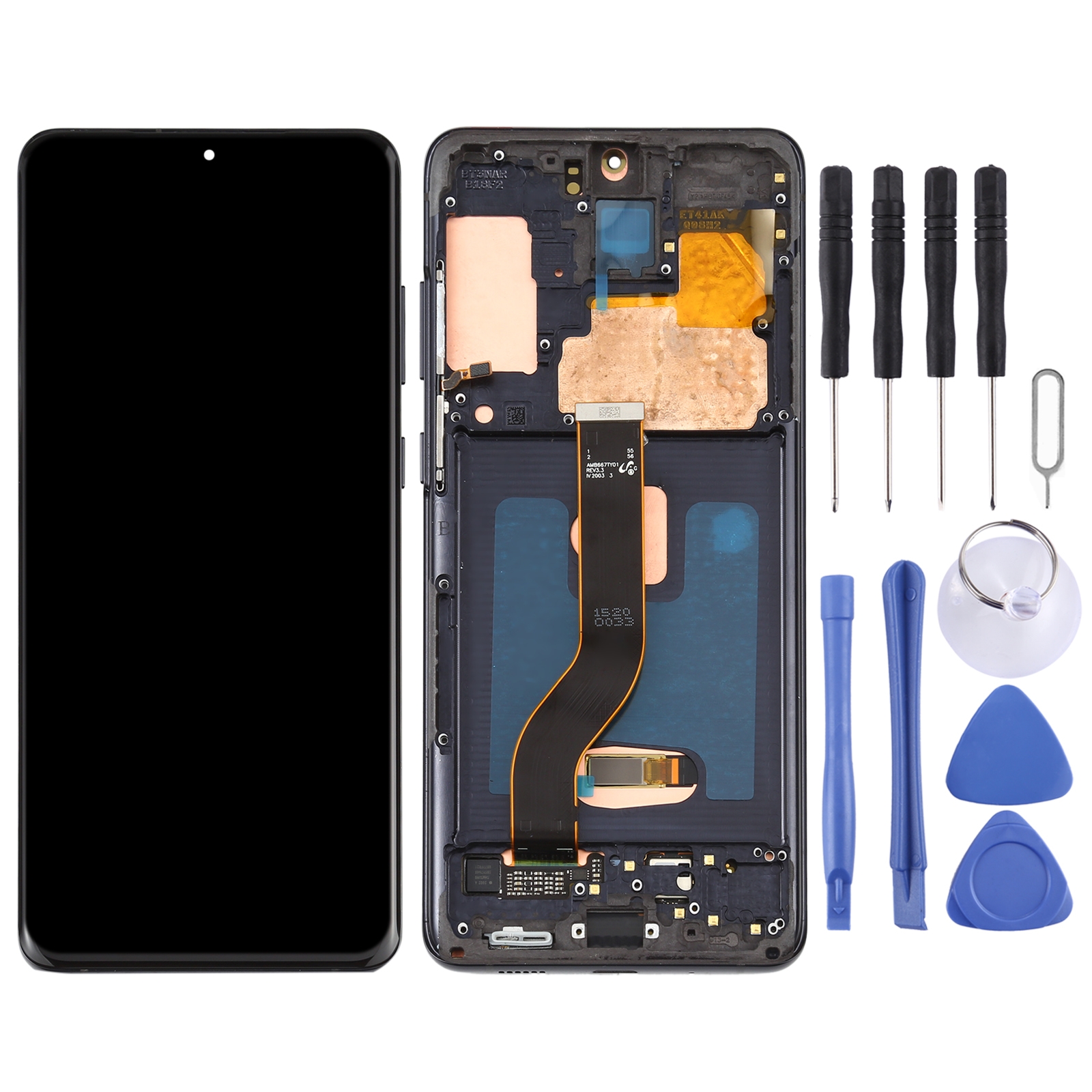 Samsung Galaxy S20+ screen replacement black