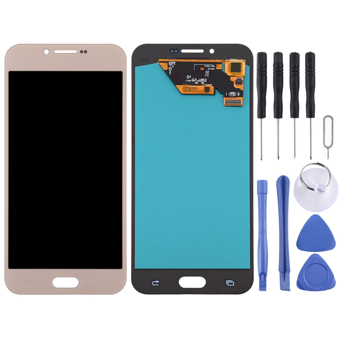 Samsung Galaxy A8 2016 screen replacement gold