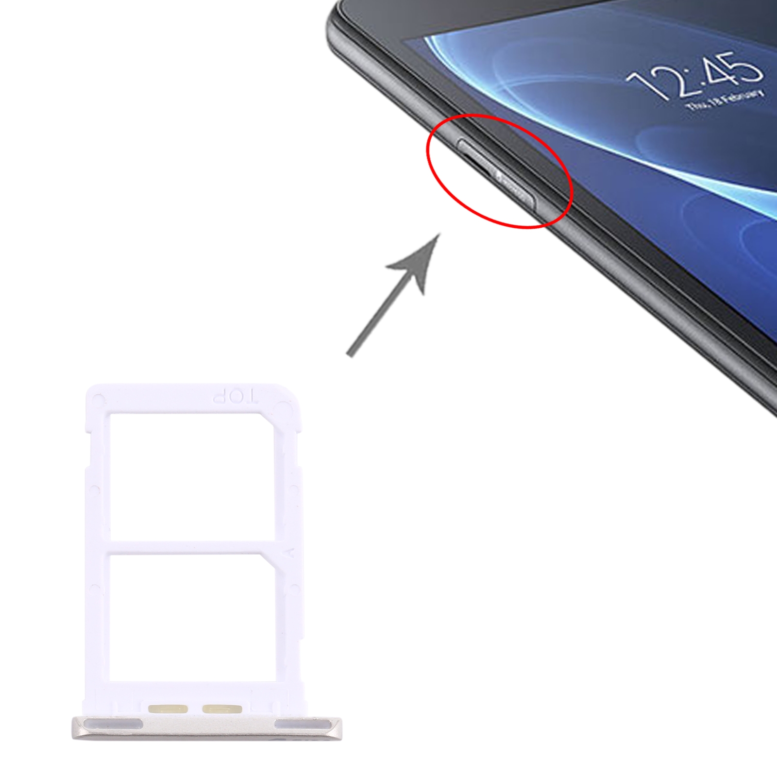 Samsung Galaxy Tab A 7.0 SM-T285 White SIM Card Tray Replacement - Image 3