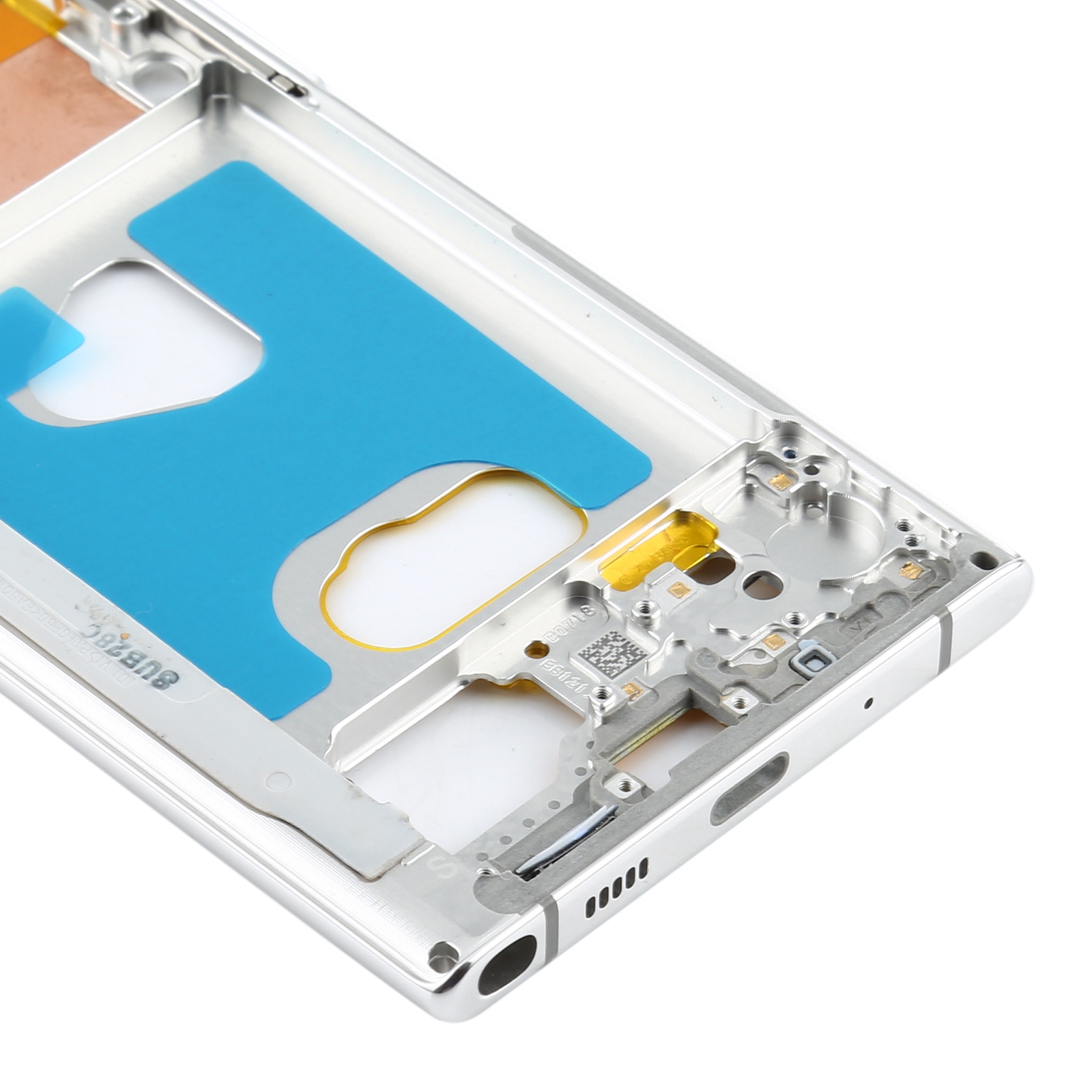 Samsung Galaxy Note10 5G SM-N971 Silver Middle Frame Replacement - Image 4