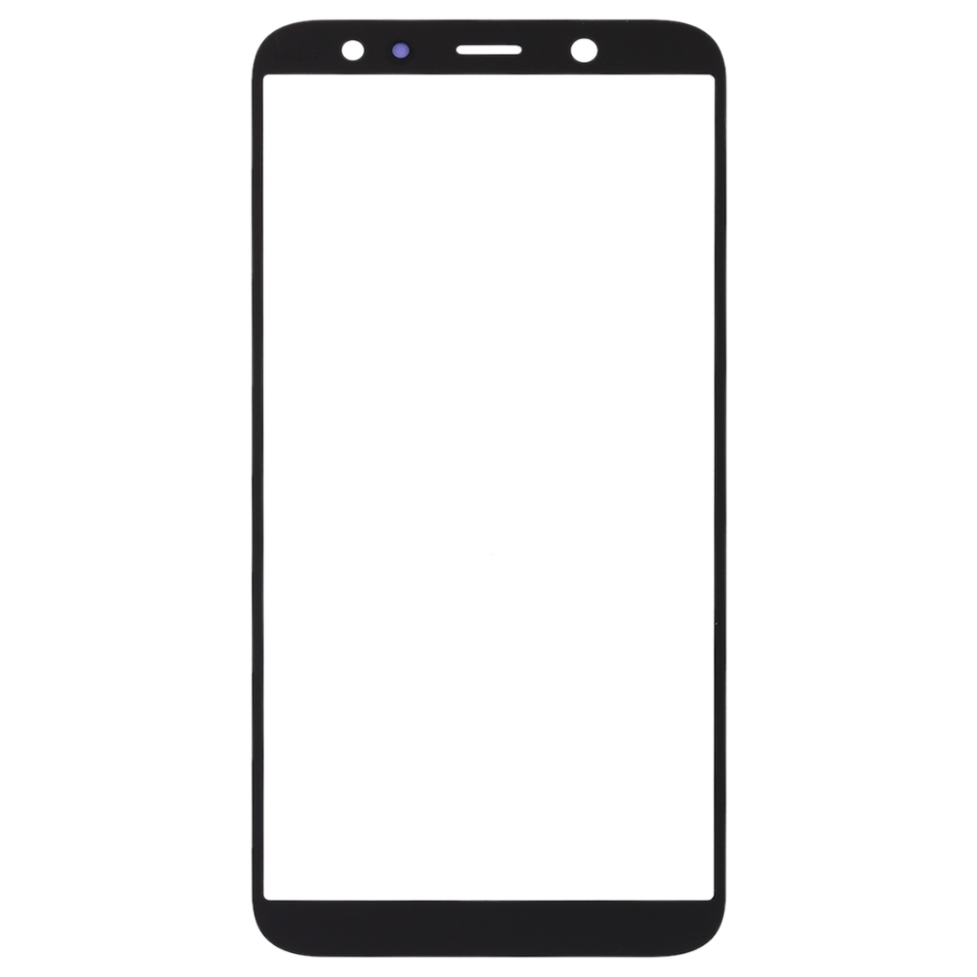 Samsung Galaxy A6 2018 Front Screen Glass Black - 10pcs - Image 2
