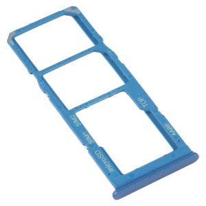 Samsung Galaxy A12 blue SIM card tray
