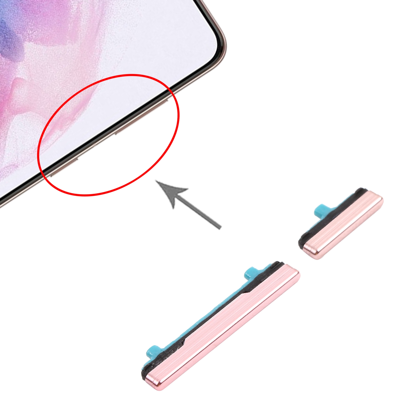 Samsung Galaxy S21+ 5G Pink Power Button Replacement - Image 3