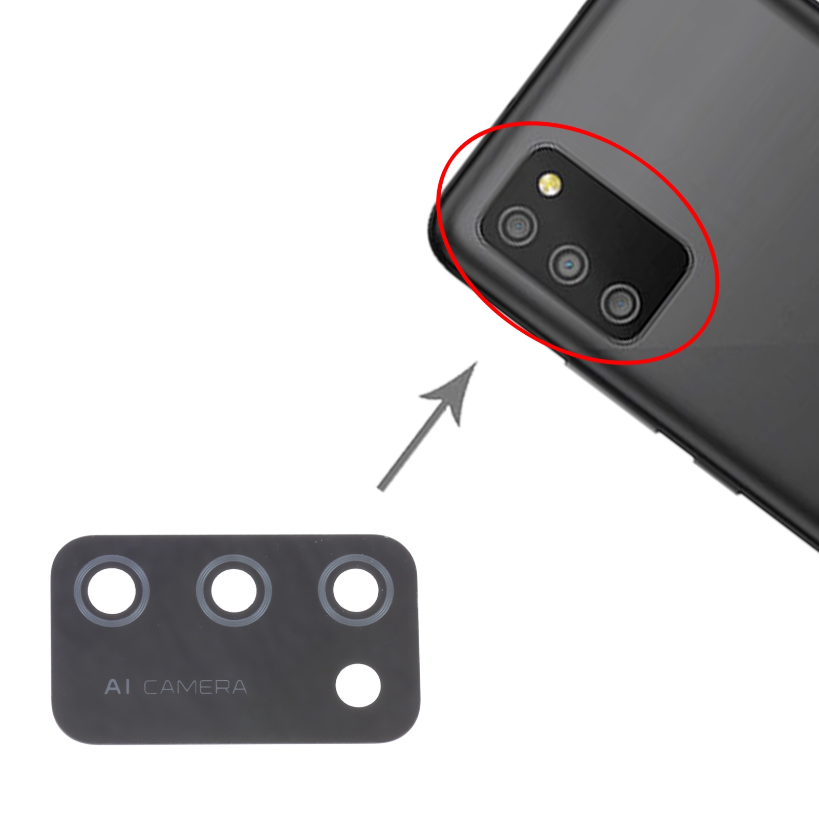 Samsung Galaxy M02S SM-M025 Back Camera Lens Replacement - Image 3