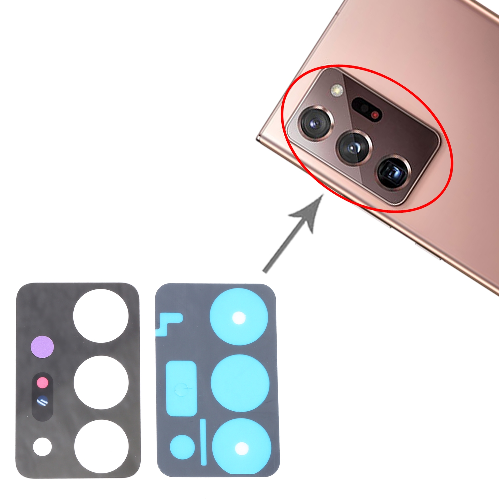 Samsung Galaxy Note20 Ultra 5G SM-N986 Camera Lens Replacement - Image 3