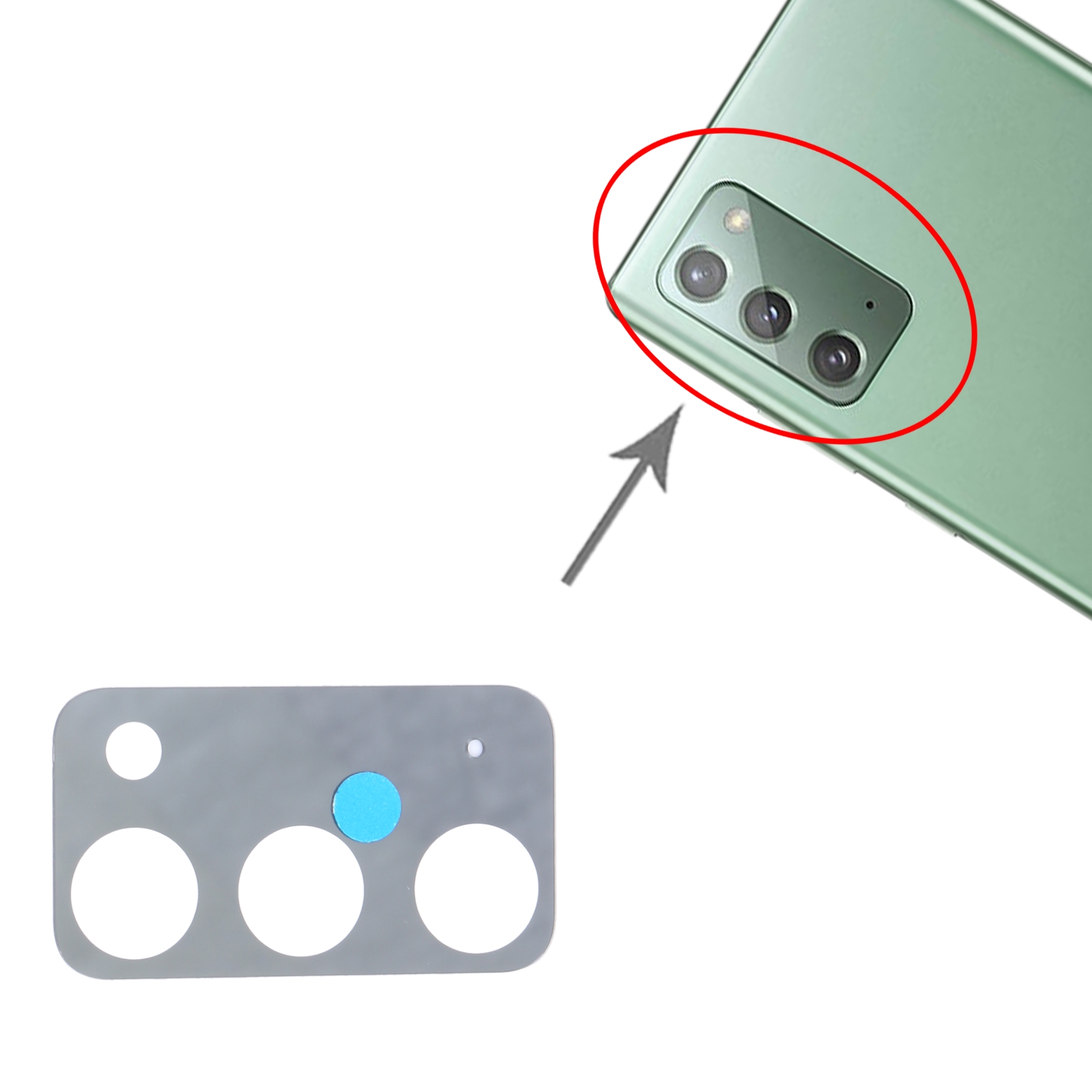 Samsung Galaxy Note20 5G SM-N981 Camera Lens Replacement - Image 3