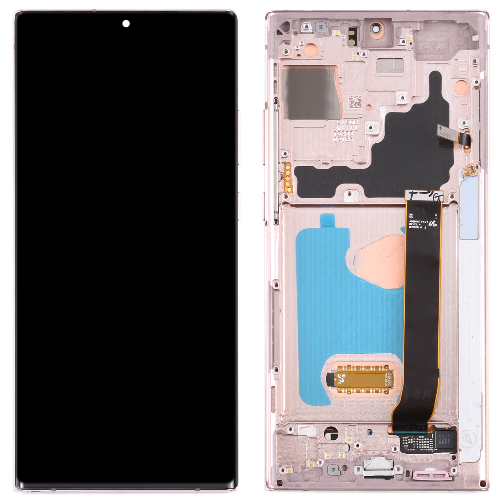 Samsung Galaxy Note20 Ultra N986 screen replacement gold