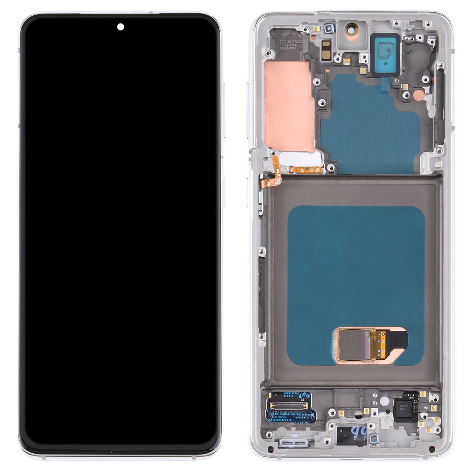 Samsung Galaxy S21 screen replacement silver