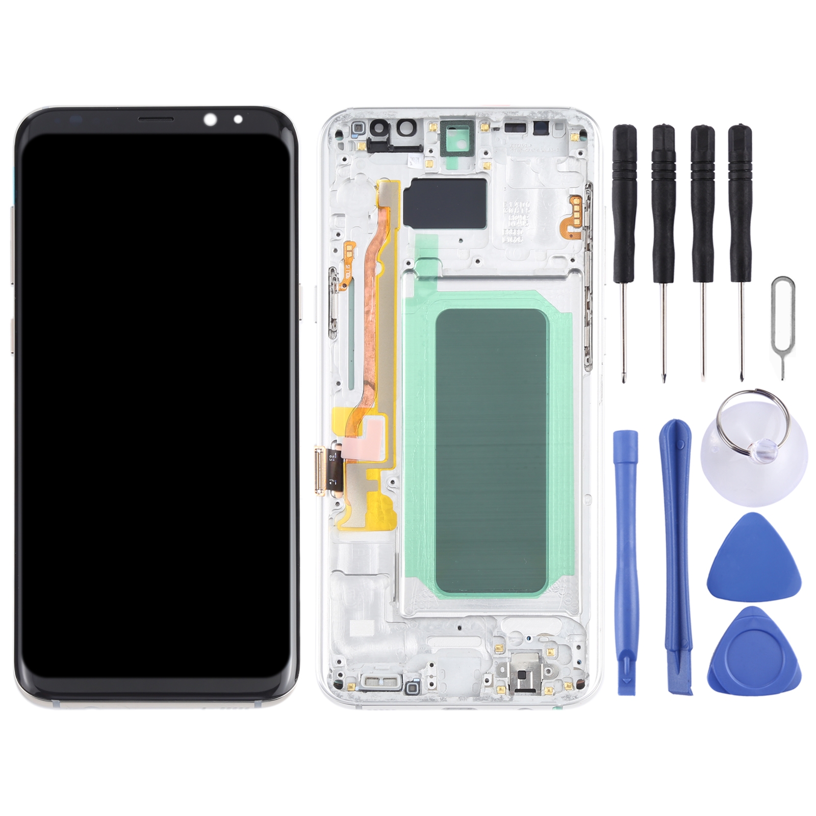 Samsung Galaxy S8+ G955 screen replacement silver
