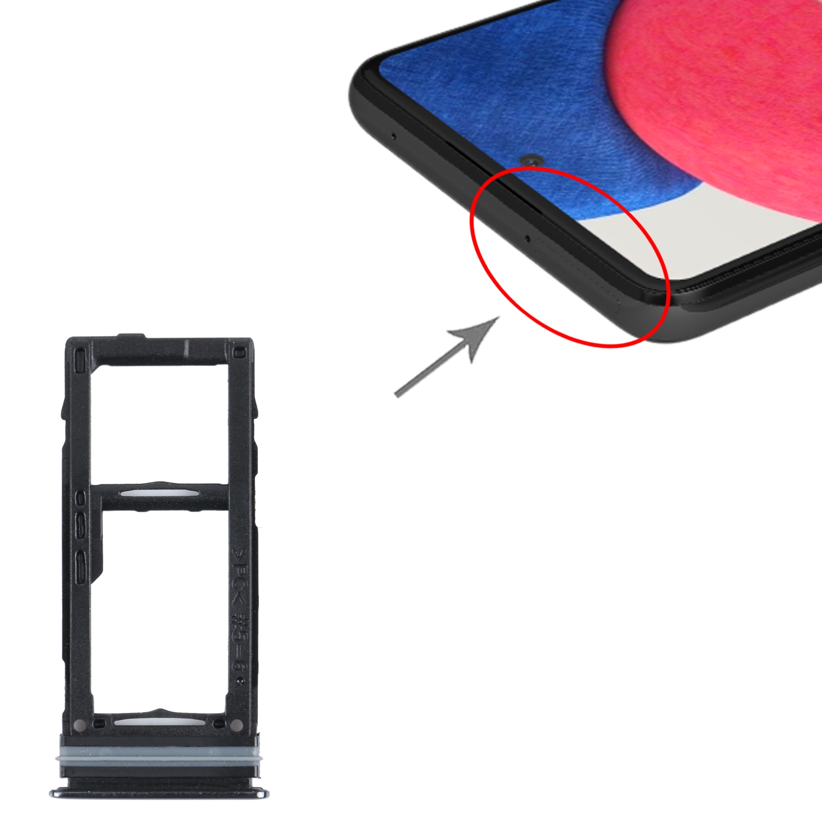 Samsung Galaxy A52S 5G SIM Card Tray Black - Quality Replacement - Image 3
