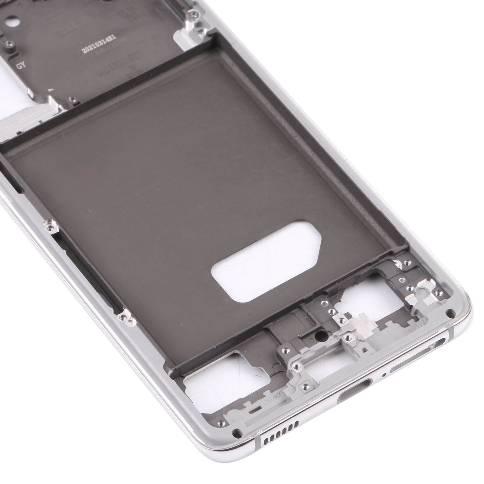 Samsung Galaxy S21 5G Silver Middle Frame Bezel Replacement - Image 4