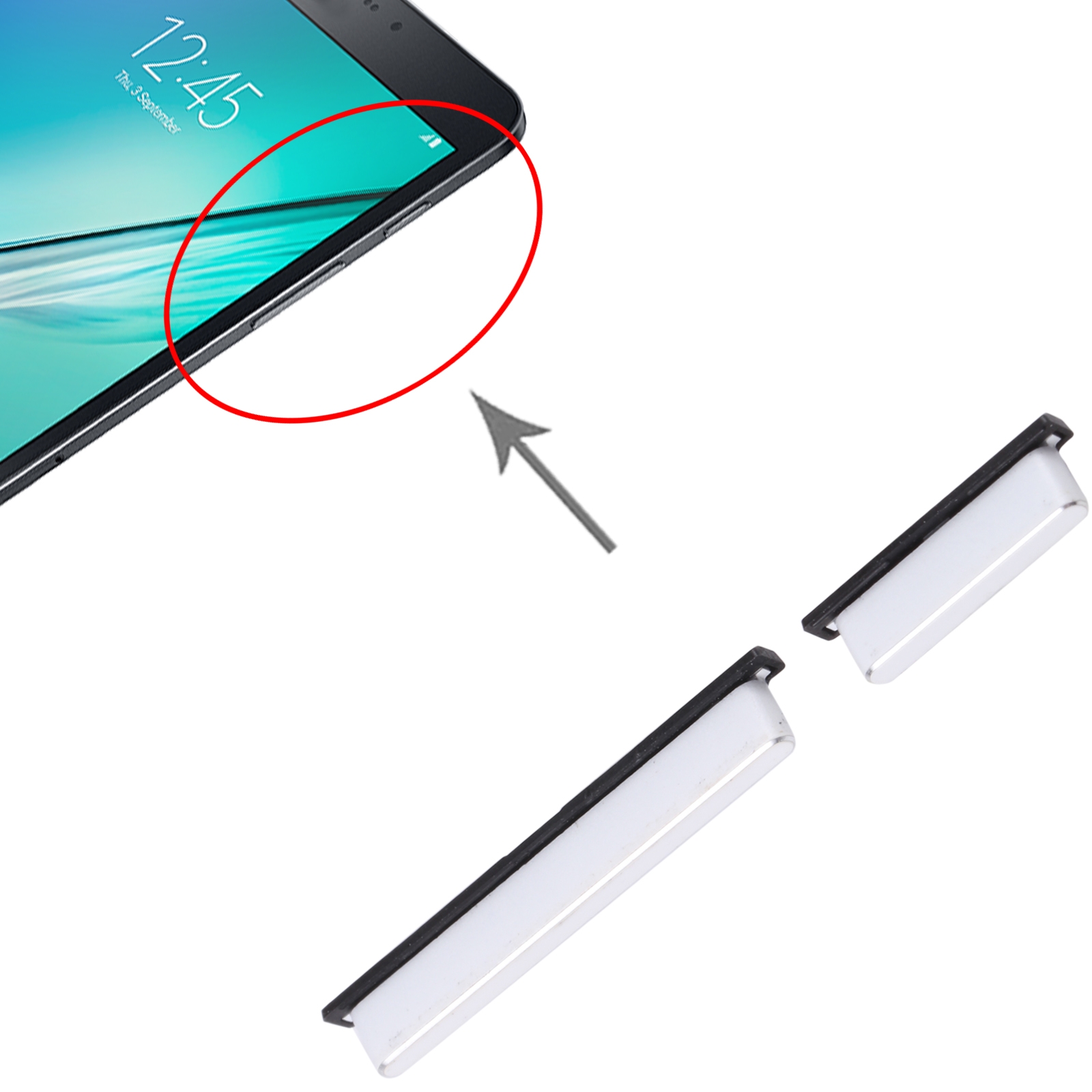 Samsung Galaxy Tab S2 SM-T710 White Power Button Replacement - Image 3