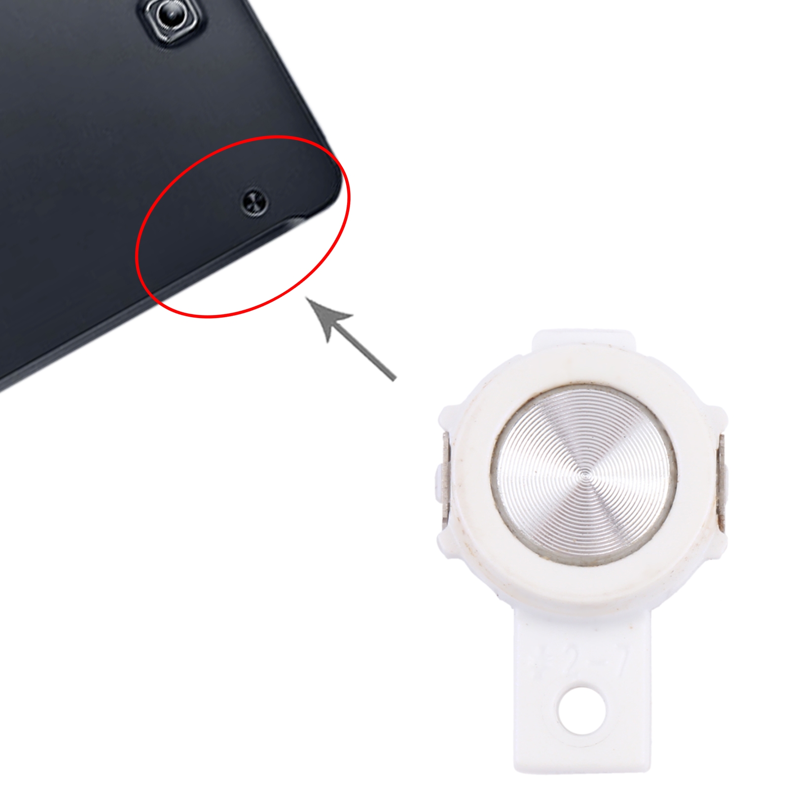 Samsung Galaxy Tab S2 9.7 White Touch Control Button Replacement - Image 3