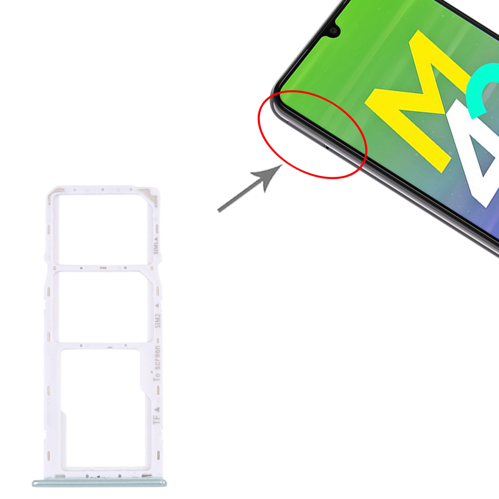 Samsung Galaxy M42 5G SM-A436B Green SIM Card Tray Replacement - Image 3