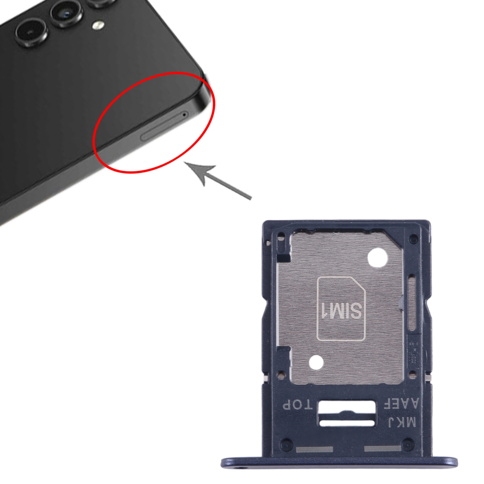 Samsung Galaxy A15 5G SIM Card Tray Black | Quality Replacement - Image 3