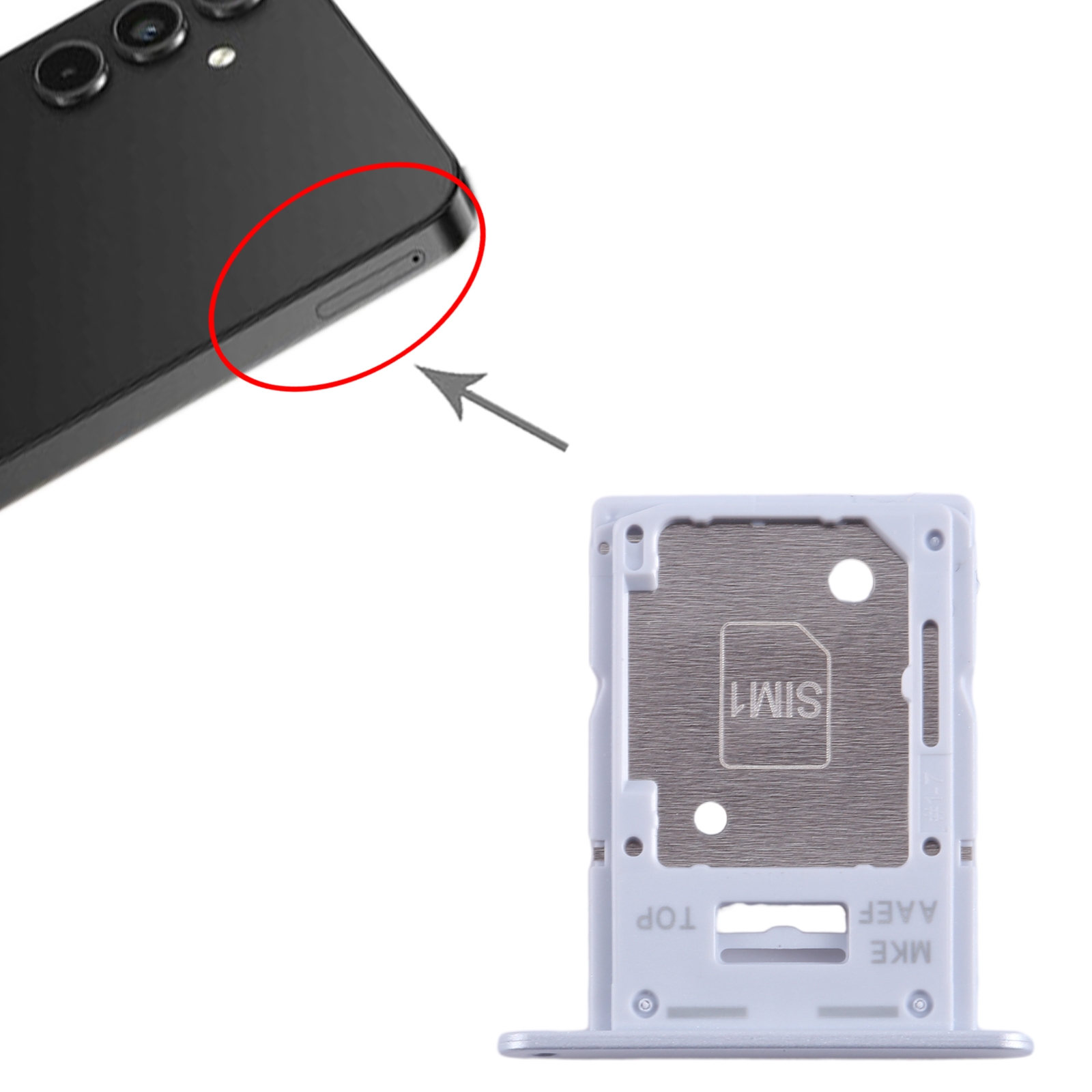 Samsung Galaxy A15 5G Purple SIM Card Tray | Compatible Replacement - Image 3
