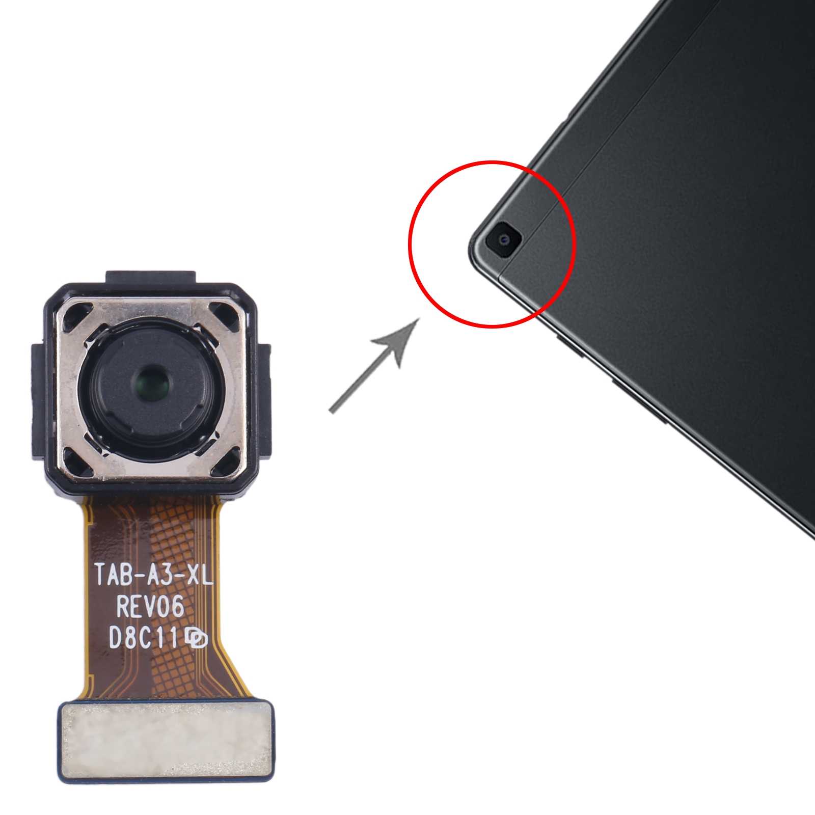 Samsung Galaxy Tab A P205 Back Camera Replacement - Image 4